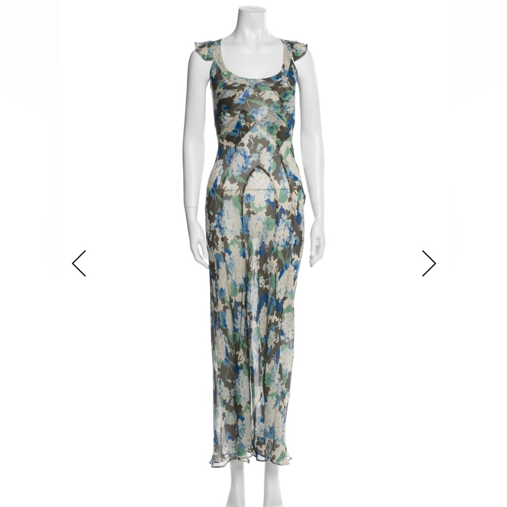 NWOT Realisation Par Lila dress in blue hydrangea